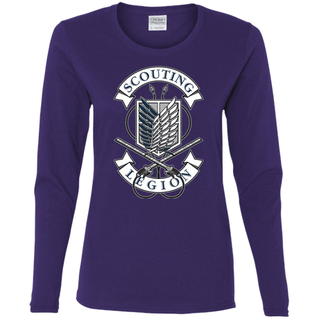 T-Shirts Purple / S AoT Scouting Legion Women's Long Sleeve T-Shirt