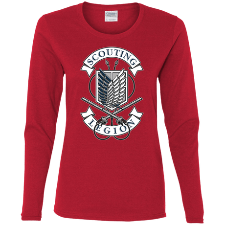 T-Shirts Red / S AoT Scouting Legion Women's Long Sleeve T-Shirt
