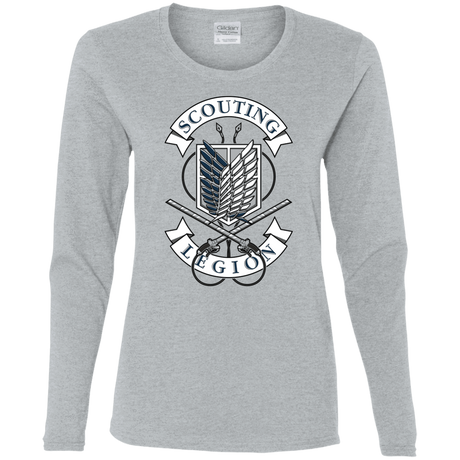 T-Shirts Sport Grey / S AoT Scouting Legion Women's Long Sleeve T-Shirt