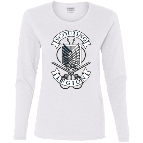 T-Shirts White / S AoT Scouting Legion Women's Long Sleeve T-Shirt