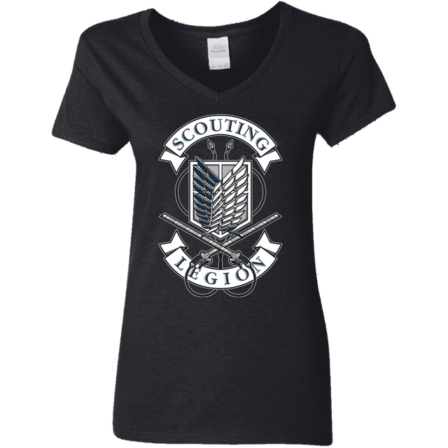 T-Shirts Black / S AoT Scouting Legion Women's V-Neck T-Shirt