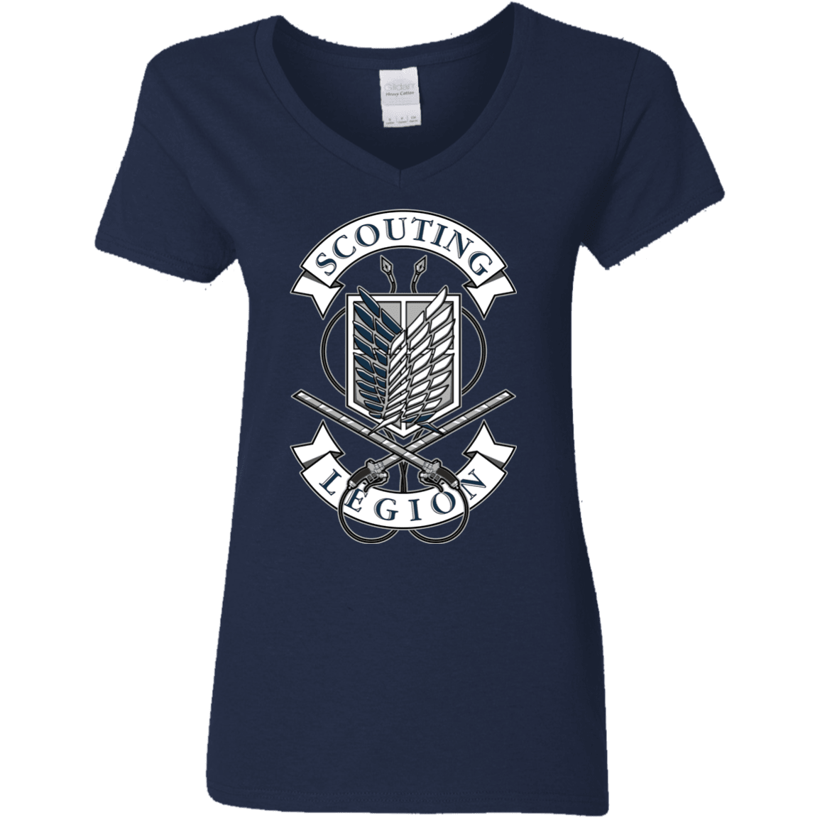 T-Shirts Navy / S AoT Scouting Legion Women's V-Neck T-Shirt