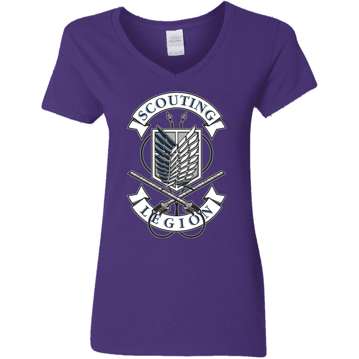 T-Shirts Purple / S AoT Scouting Legion Women's V-Neck T-Shirt