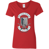 T-Shirts Red / S AoT Scouting Legion Women's V-Neck T-Shirt
