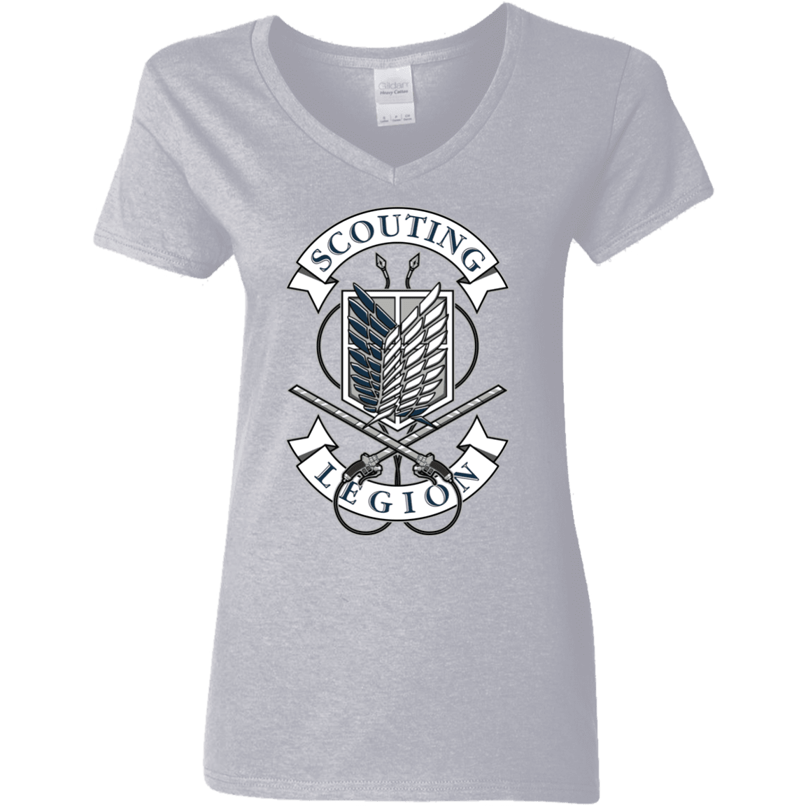 T-Shirts Sport Grey / S AoT Scouting Legion Women's V-Neck T-Shirt