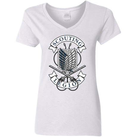 T-Shirts White / S AoT Scouting Legion Women's V-Neck T-Shirt