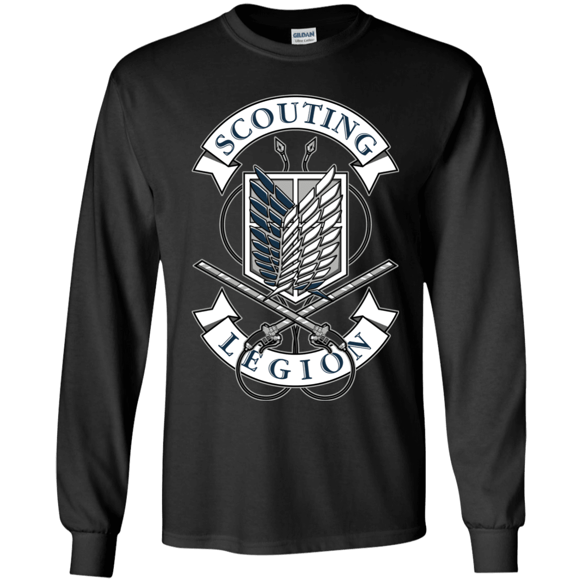T-Shirts Black / YS AoT Scouting Legion Youth Long Sleeve T-Shirt