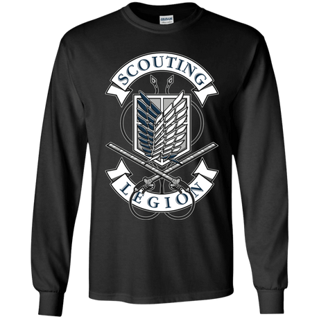 T-Shirts Black / YS AoT Scouting Legion Youth Long Sleeve T-Shirt