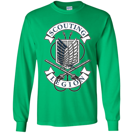 T-Shirts Irish Green / YS AoT Scouting Legion Youth Long Sleeve T-Shirt