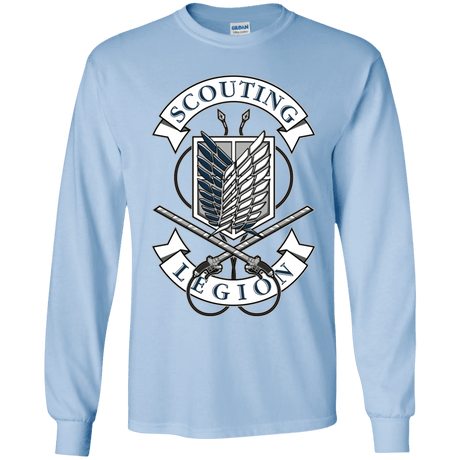 T-Shirts Light Blue / YS AoT Scouting Legion Youth Long Sleeve T-Shirt