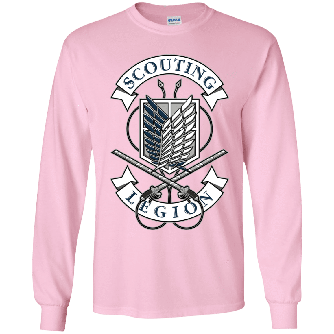 T-Shirts Light Pink / YS AoT Scouting Legion Youth Long Sleeve T-Shirt
