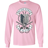 T-Shirts Light Pink / YS AoT Scouting Legion Youth Long Sleeve T-Shirt