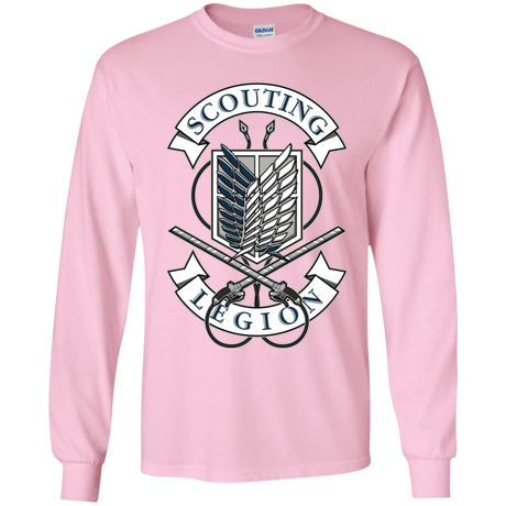 T-Shirts Light Pink / YS AoT Scouting Legion Youth Long Sleeve T-Shirt
