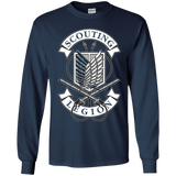 T-Shirts Navy / YS AoT Scouting Legion Youth Long Sleeve T-Shirt