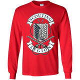 T-Shirts Red / YS AoT Scouting Legion Youth Long Sleeve T-Shirt