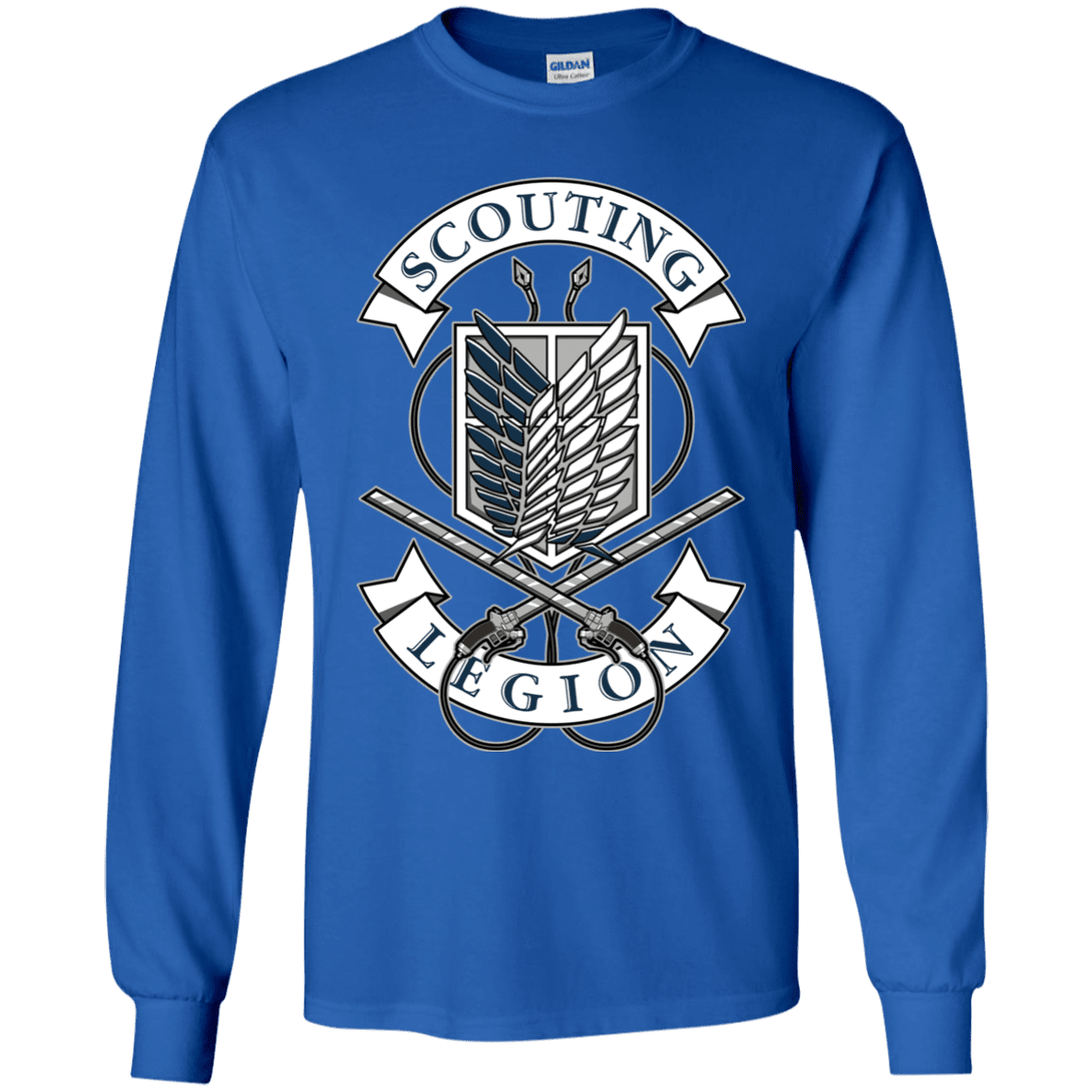 T-Shirts Royal / YS AoT Scouting Legion Youth Long Sleeve T-Shirt