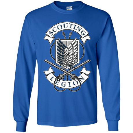 T-Shirts Royal / YS AoT Scouting Legion Youth Long Sleeve T-Shirt