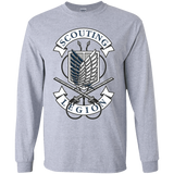 T-Shirts Sport Grey / YS AoT Scouting Legion Youth Long Sleeve T-Shirt