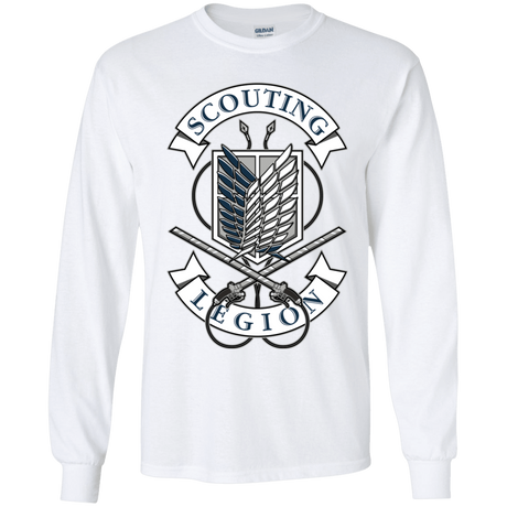 T-Shirts White / YS AoT Scouting Legion Youth Long Sleeve T-Shirt
