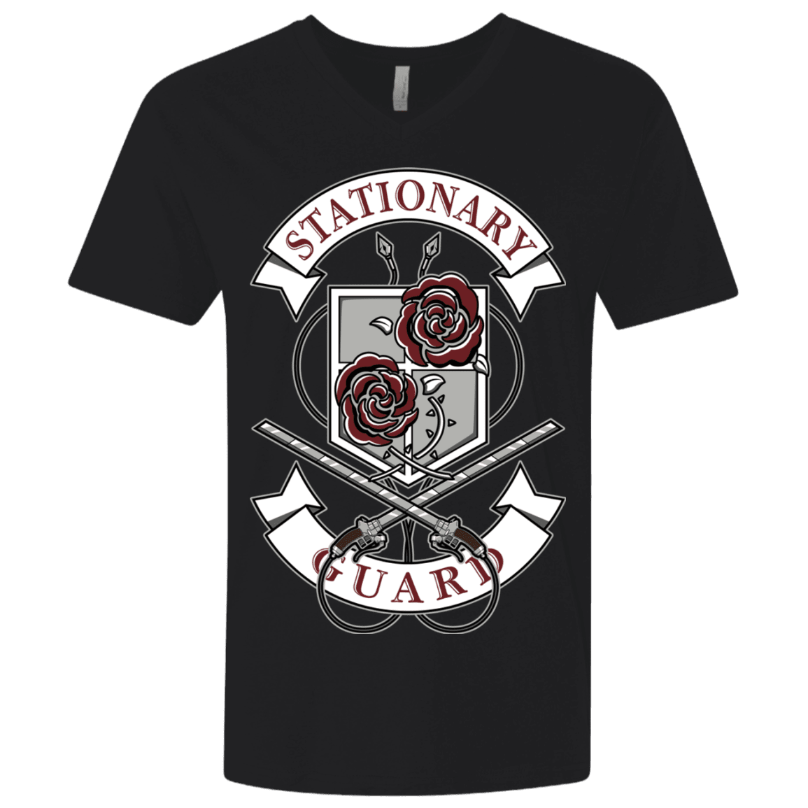 T-Shirts Black / X-Small AoT Stationary Guard Men's Premium V-Neck