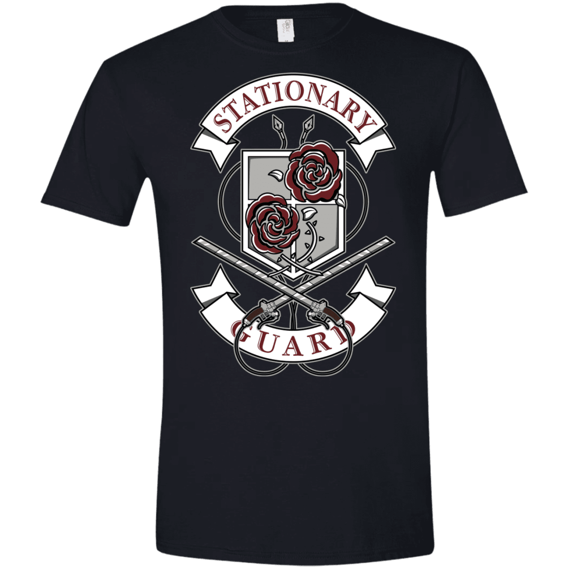 T-Shirts Black / X-Small AoT Stationary Guard Men's Semi-Fitted Softstyle