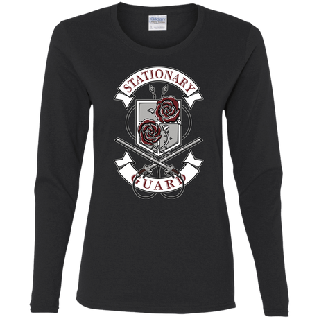 T-Shirts Black / S AoT Stationary Guard Women's Long Sleeve T-Shirt
