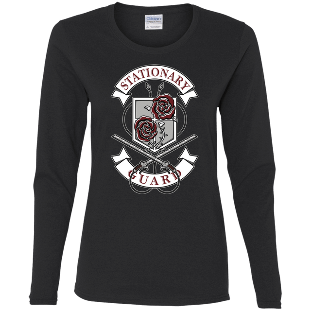 T-Shirts Black / S AoT Stationary Guard Women's Long Sleeve T-Shirt