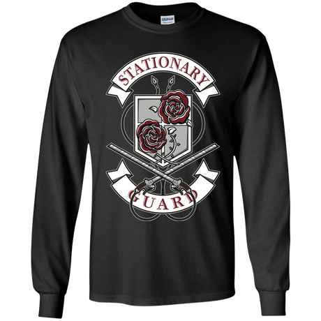 T-Shirts Black / YS AoT Stationary Guard Youth Long Sleeve T-Shirt