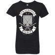 T-Shirts Black / YXS AoT Training Corps Girls Premium T-Shirt