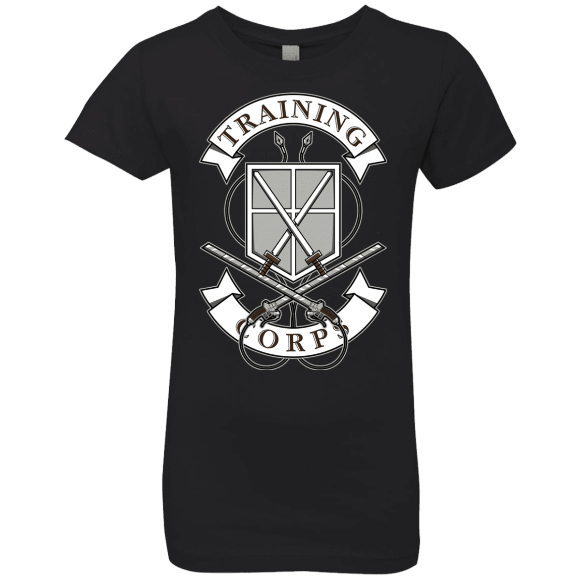 T-Shirts Black / YXS AoT Training Corps Girls Premium T-Shirt