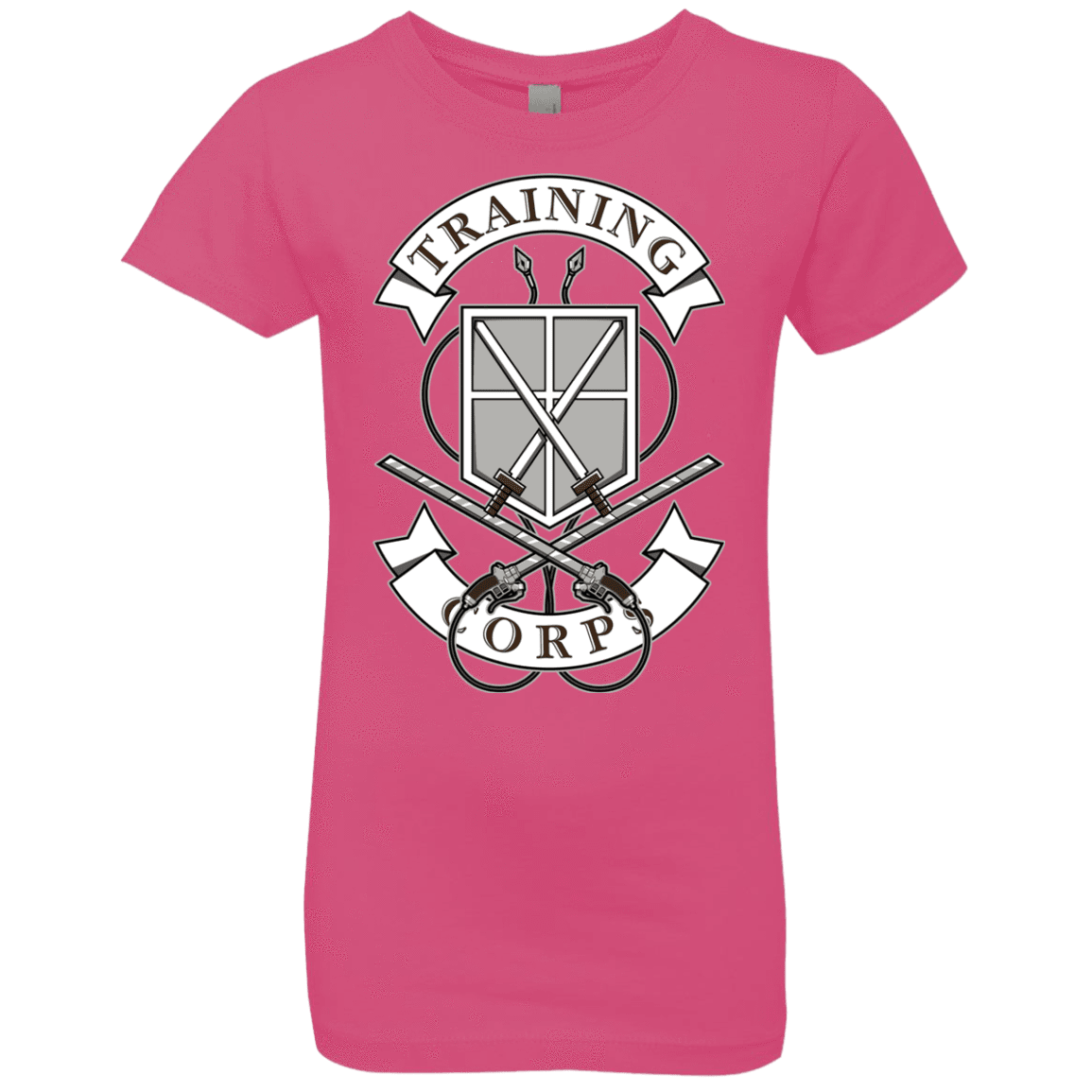 T-Shirts Hot Pink / YXS AoT Training Corps Girls Premium T-Shirt