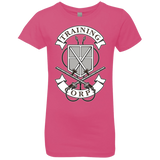 T-Shirts Hot Pink / YXS AoT Training Corps Girls Premium T-Shirt