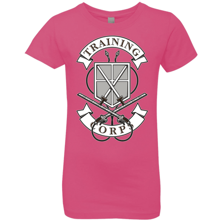 T-Shirts Hot Pink / YXS AoT Training Corps Girls Premium T-Shirt