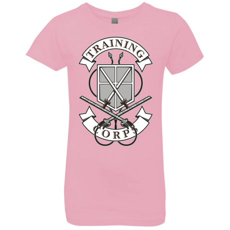 T-Shirts Light Pink / YXS AoT Training Corps Girls Premium T-Shirt