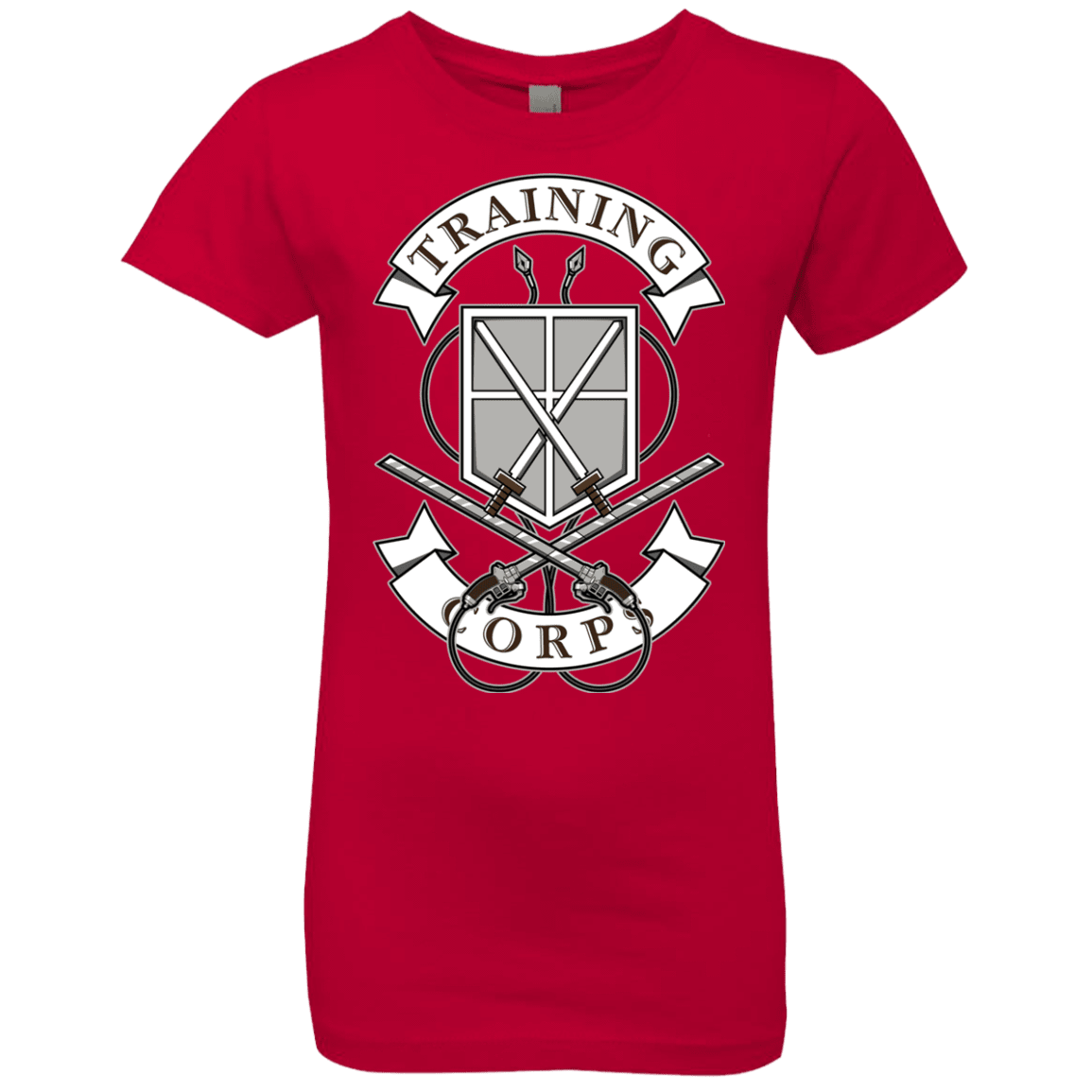 T-Shirts Red / YXS AoT Training Corps Girls Premium T-Shirt