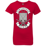 T-Shirts Red / YXS AoT Training Corps Girls Premium T-Shirt