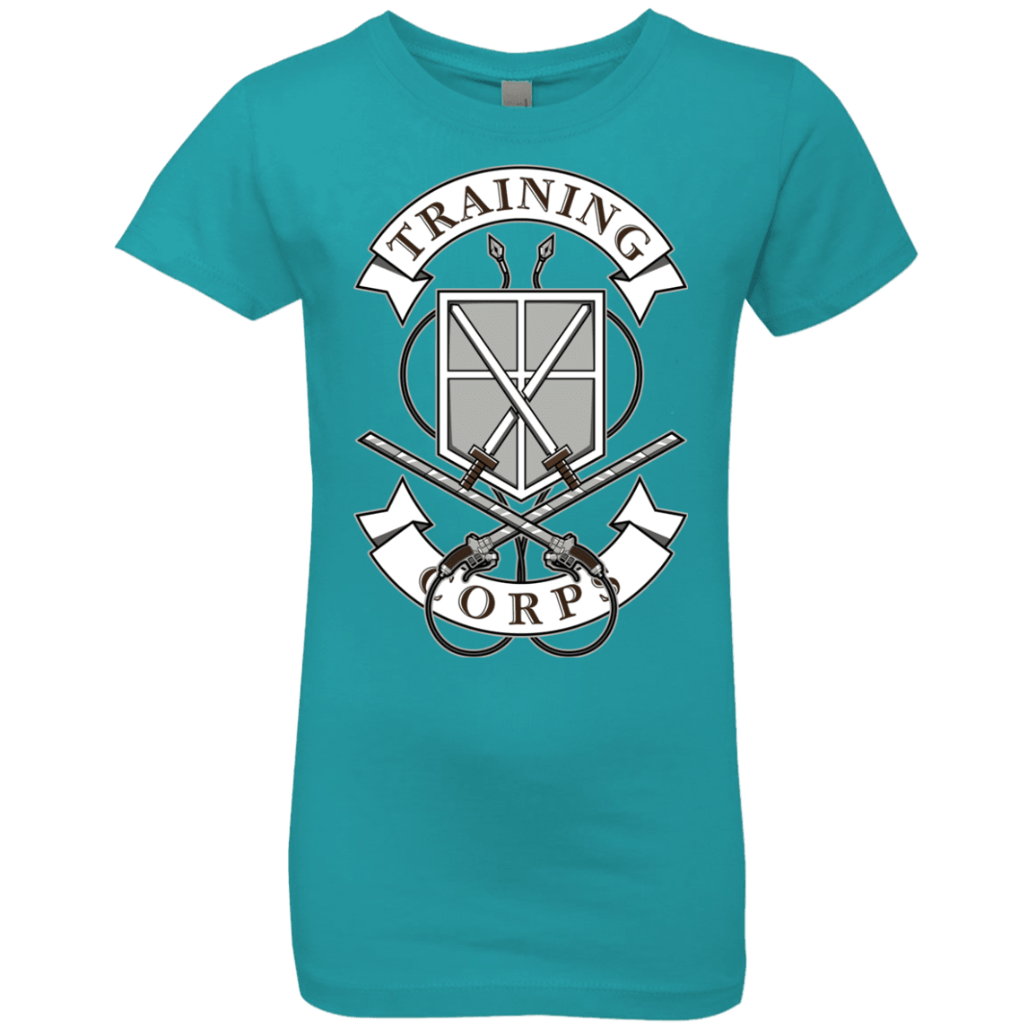 T-Shirts Tahiti Blue / YXS AoT Training Corps Girls Premium T-Shirt