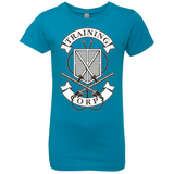 T-Shirts Turquoise / YXS AoT Training Corps Girls Premium T-Shirt