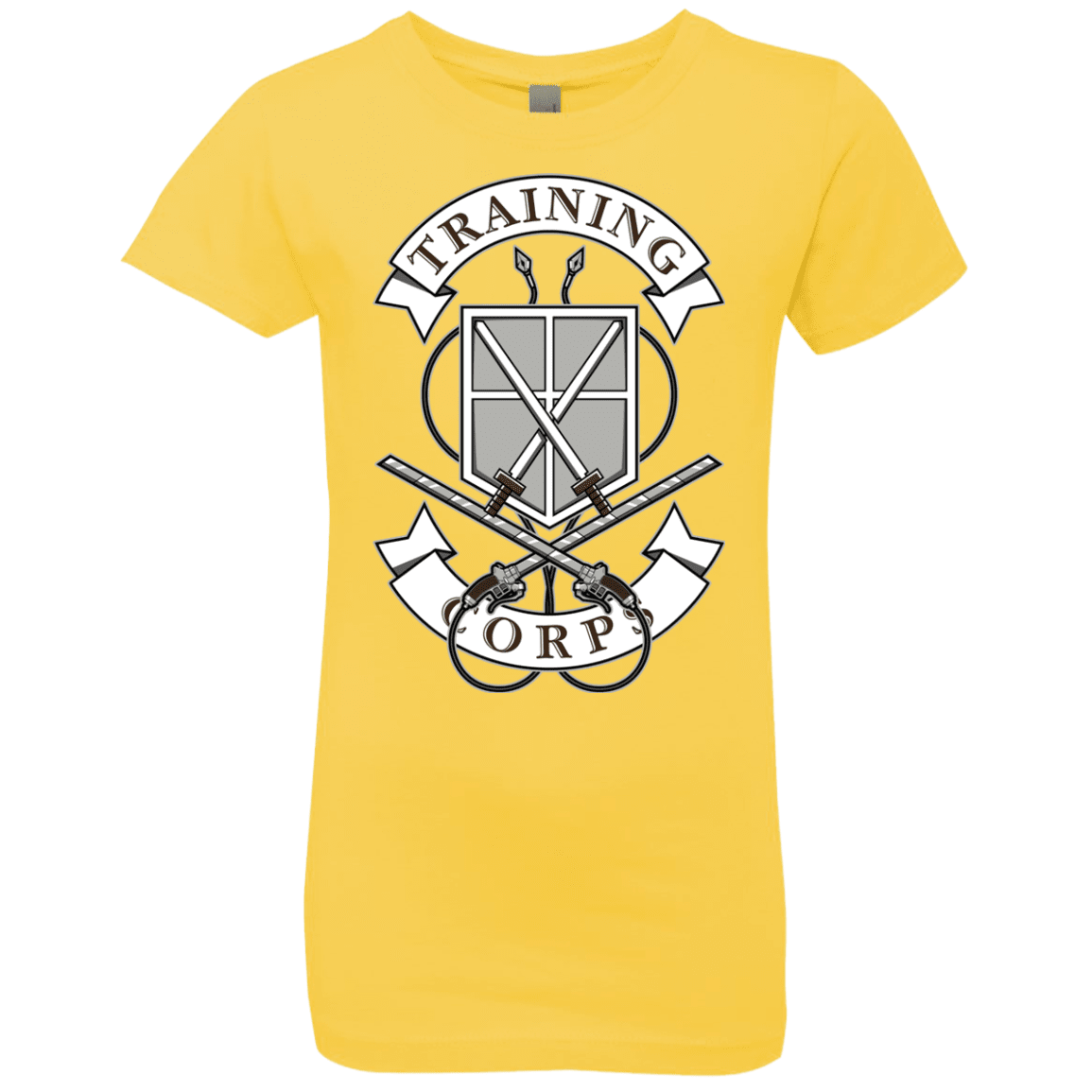 T-Shirts Vibrant Yellow / YXS AoT Training Corps Girls Premium T-Shirt