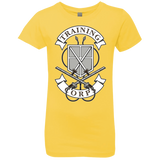 T-Shirts Vibrant Yellow / YXS AoT Training Corps Girls Premium T-Shirt
