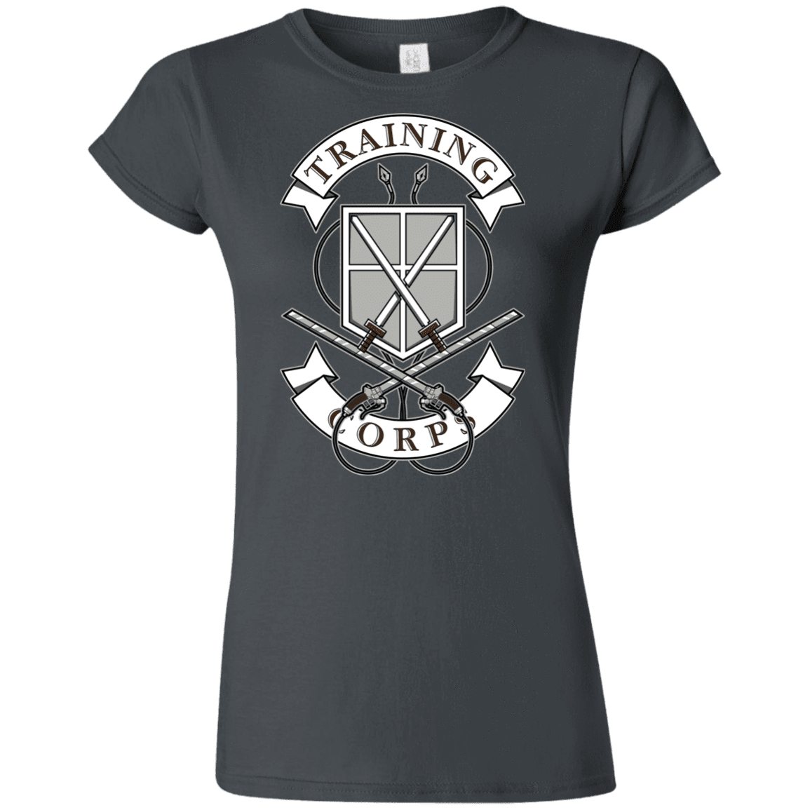 T-Shirts Charcoal / S AoT Training Corps Junior Slimmer-Fit T-Shirt