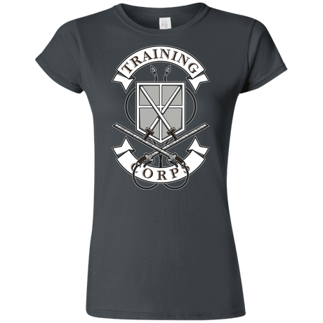 T-Shirts Charcoal / S AoT Training Corps Junior Slimmer-Fit T-Shirt