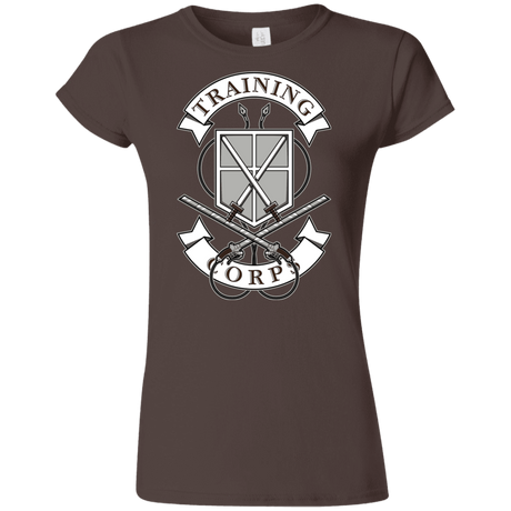 T-Shirts Dark Chocolate / S AoT Training Corps Junior Slimmer-Fit T-Shirt