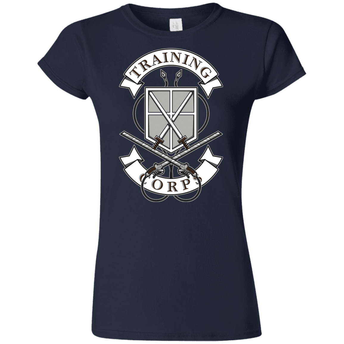 T-Shirts Navy / S AoT Training Corps Junior Slimmer-Fit T-Shirt