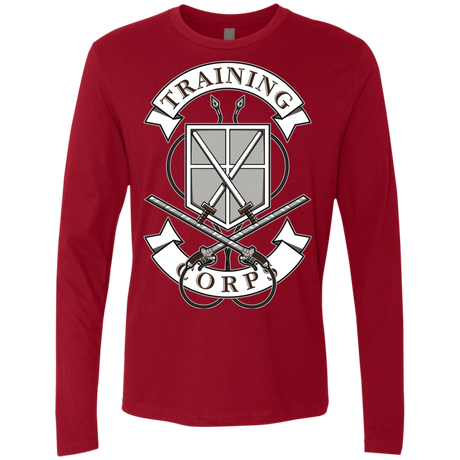 T-Shirts Cardinal / S AoT Training Corps Men's Premium Long Sleeve