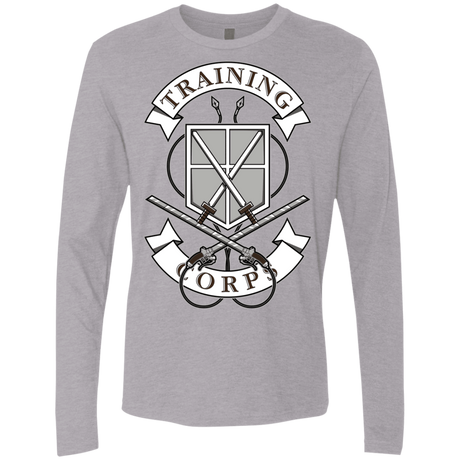T-Shirts Heather Grey / S AoT Training Corps Men's Premium Long Sleeve