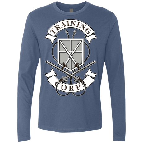 T-Shirts Indigo / S AoT Training Corps Men's Premium Long Sleeve