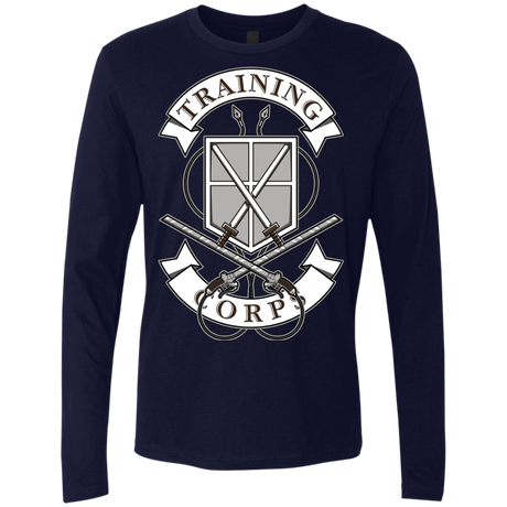 T-Shirts Midnight Navy / S AoT Training Corps Men's Premium Long Sleeve