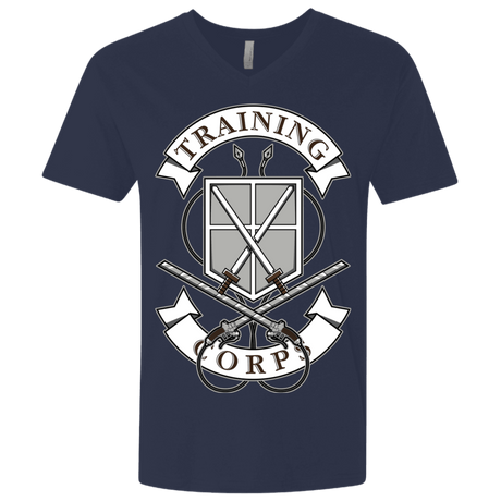 T-Shirts Midnight Navy / X-Small AoT Training Corps Men's Premium V-Neck