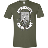 T-Shirts Military Green / S AoT Training Corps Men's Semi-Fitted Softstyle